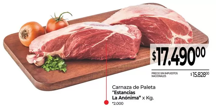 X$ - Carnaza de Paleta