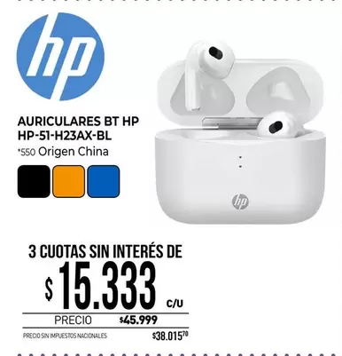 HP - AURICULARES BT  -51-H23AX-BL