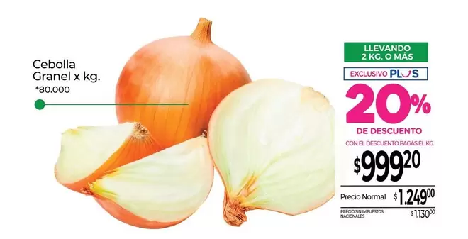 X$ - Cebolla Granel