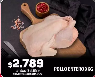 POLLO ENTERO XKG
