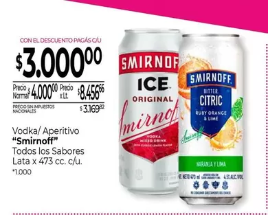 Smirnoff - Vodka/Aperitivo