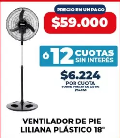 Liliana - VENTILADOR DE PIE