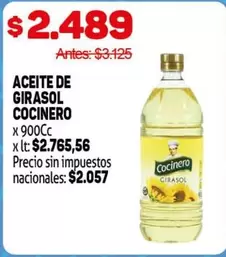 Cocinero - ACEITE DE GIRASOL