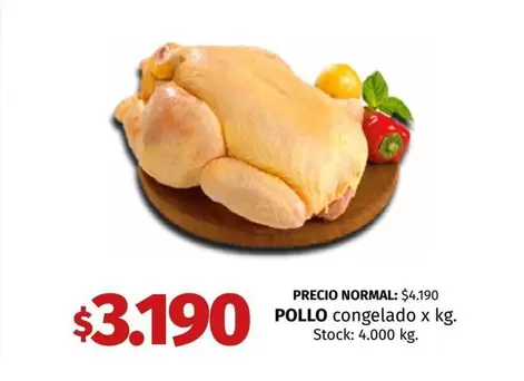 X$ - POLLO congelado x kg.