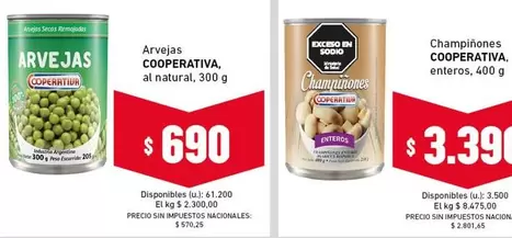 Coperativa - Arvejas