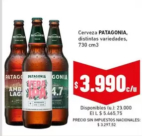 Patagonia - Cerveza PATAGONIA