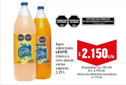 Levité - Agua saborizada