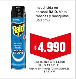 Raid - Mata moscas y mosquitos