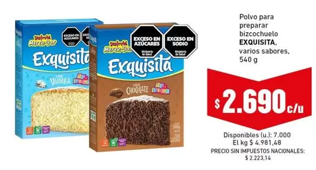 Exquisita - Bizcochuelo