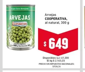 Coperativa - Arvejas