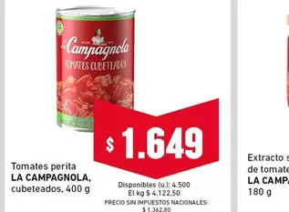 La Campagnola - Tomates perita