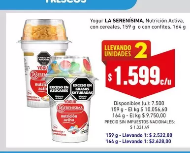 La Serenísima - LA SERENÍSIMA, Nutrición Activa