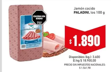 Paladini - Jamón cocido