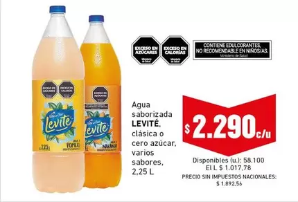 Levité - Agua saborizada