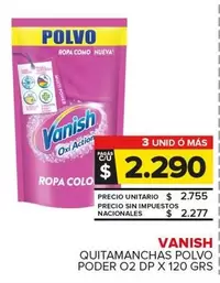 Vanish - QUITAMANCHAS POLVO