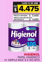 Higienol - PAPEL HIGIENICO