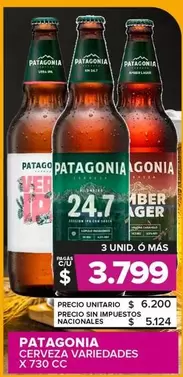 Patagonia - CERVEZA VARIEDADES