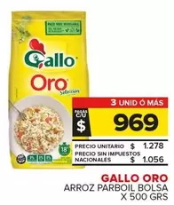 Gallo - ORO ARROZ PARBOIL BOLSA