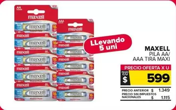 maxell - PILA AA/ AAA TIRA MAXI