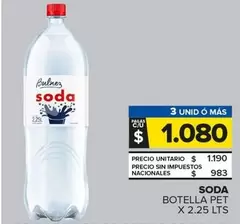 X$ - SODA BOTELLA PET