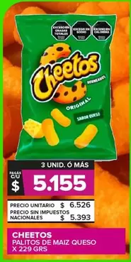 Cheetos - PALITOS DE MAIZ QUESO