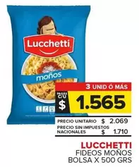 Lucchetti - FIDEOS MOÑOS
