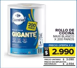 Gigante - ROLLO DE COCINA MAXI BLANCO