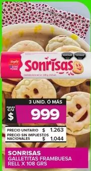 Sonrisas - GALLETITAS FRAMBUESA