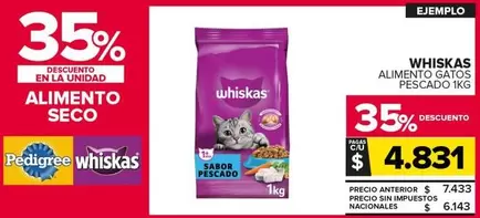 Whiskas - ALIMENTO GATOS PESCADO