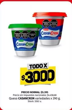 Casancrem - Queso variedades