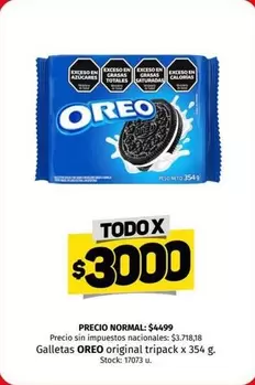 Oreo - original tripack x 354 g