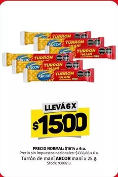 Arcor - Turrón mani