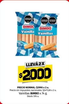 Bimbo - Vainillas