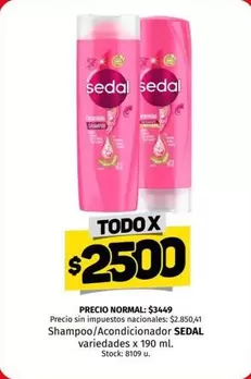 Sedal - Shampoo/Acondicionador