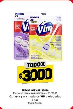 Vim - Canasta para inodoros variedades