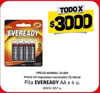 Eveready - AA x 4 u.