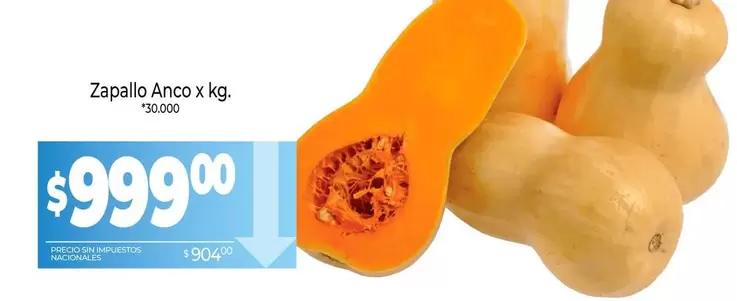 X$ - Zapallo Anco x kg.
