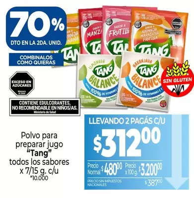 Tang - Polvo para preparar jugo