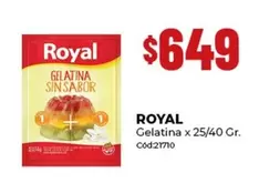 Royal - Gelatina x 25/40 Gr.