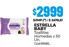 Estrella - BABY Toallitas Húmedas x 50 Un.
