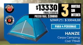 Origen - Carpa Camping