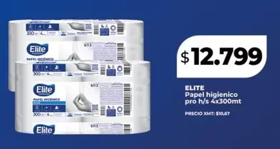 Elite - Papel higienico pro h/s 4x300mt