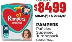 Pampers - Pañales Supersec Jumbopack