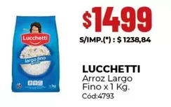 Lucchetti - Arroz Largo Fino x 1 Kg.