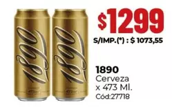 1890 - Cerveza