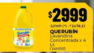 aqua - Lavandina Concentrada x 4 Lt. Cód:6583