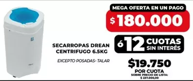 Drean - CENTRIFUGO 6.5KG