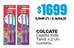 Colgate - Cepillo Kids Tand. x 2 Un.