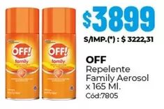 Off - Repelente Family Aerosol