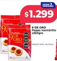 9 de oro - Pepas membrillo